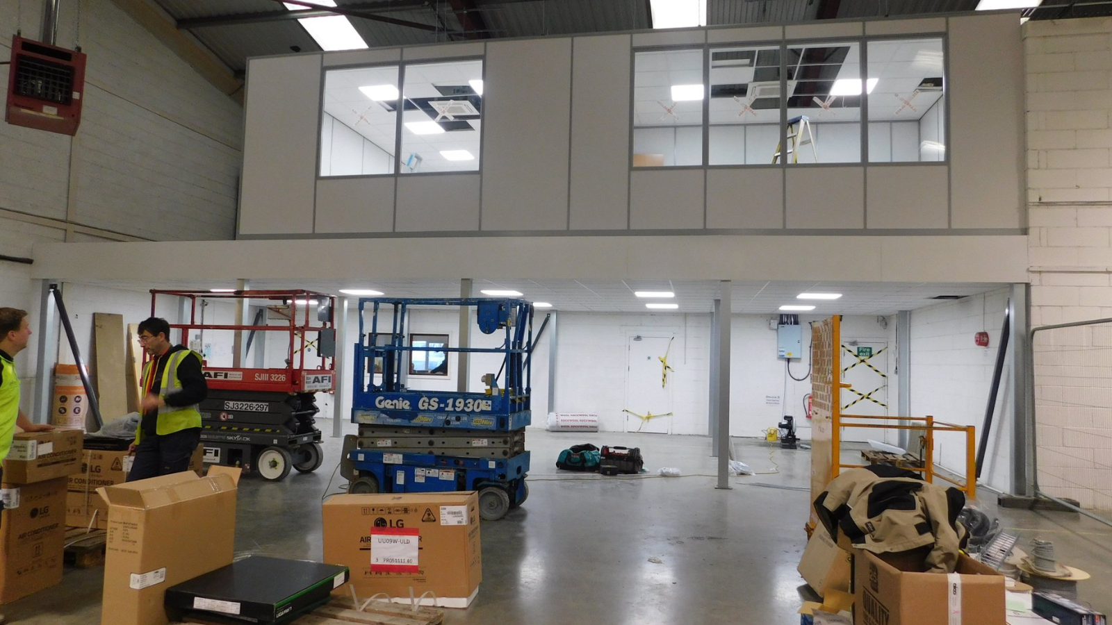 Contemporary office space on mezzanine floor