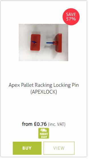 Apex pallet Racking Locking Pins Apex pallet Racking Locking Pins