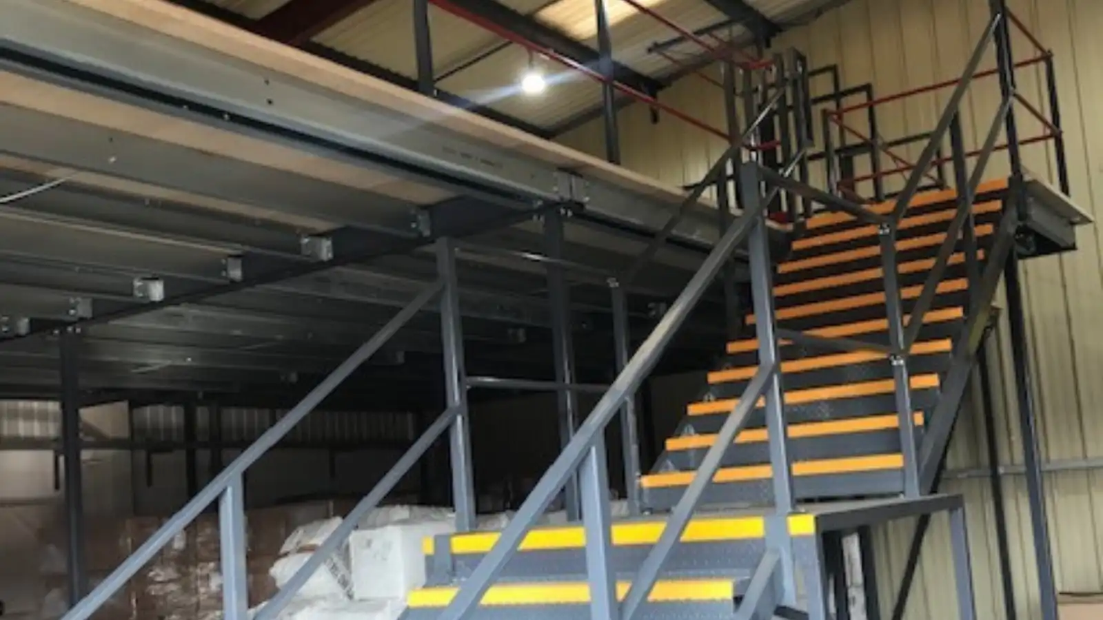 doubling the floor space for Lucy & Yak with mezzanine floor system
