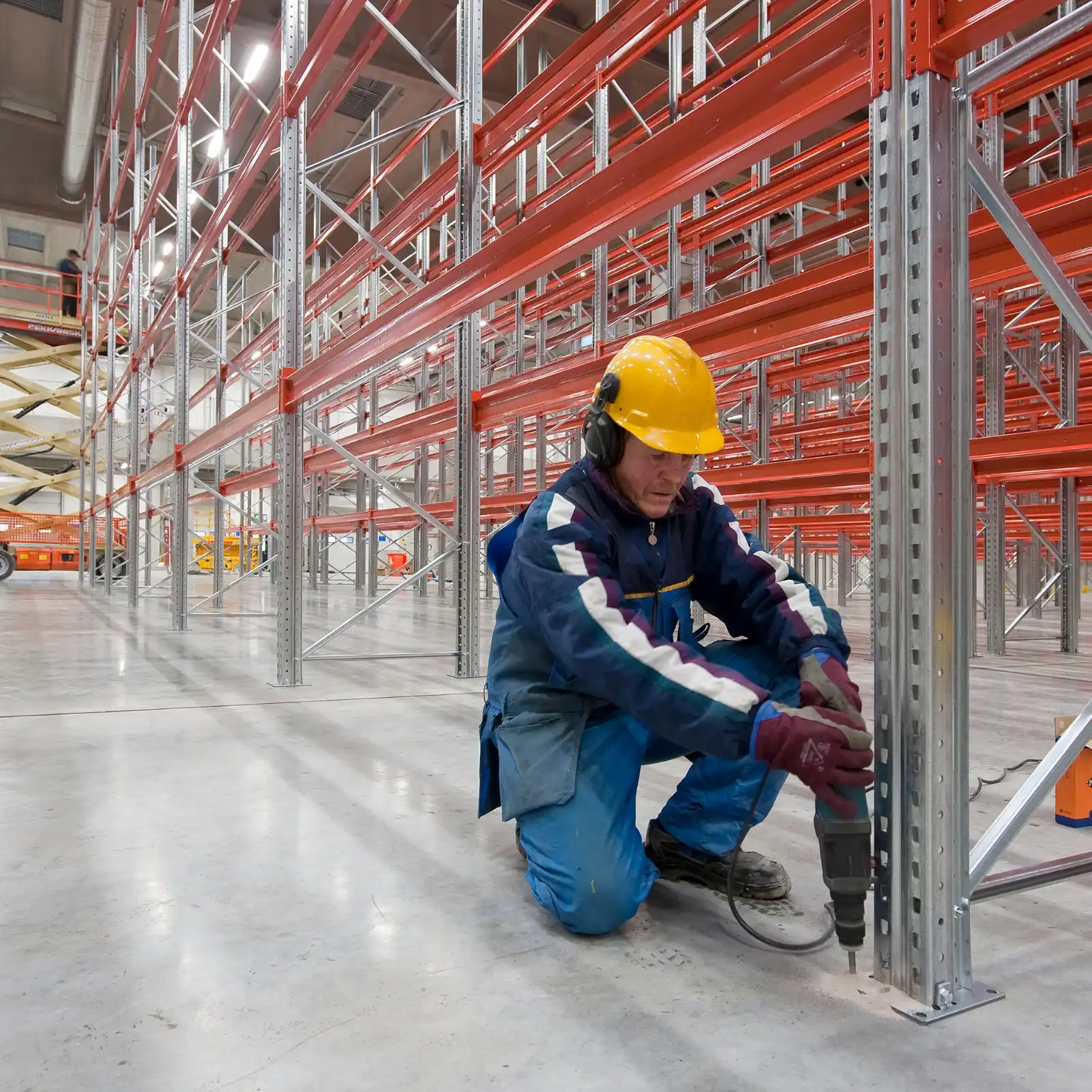 SEMA-qualified technician performing racking repairs