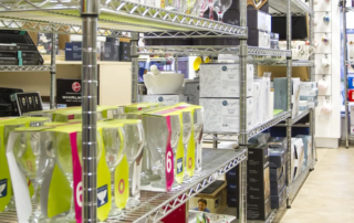 Chrome wire shelving